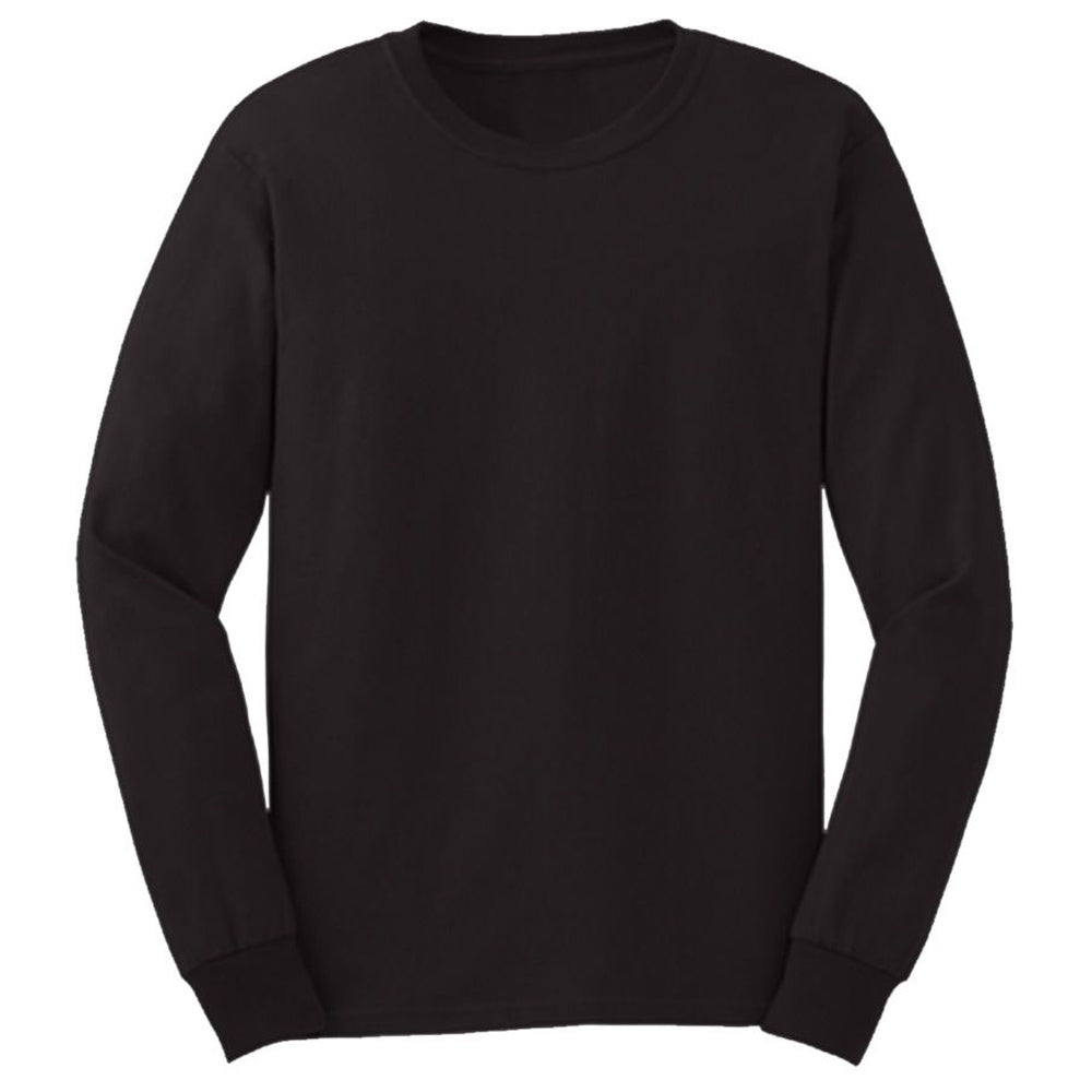 Botanical Screen Printed Cotton Dark Brown Long Sleeved T-Shirt