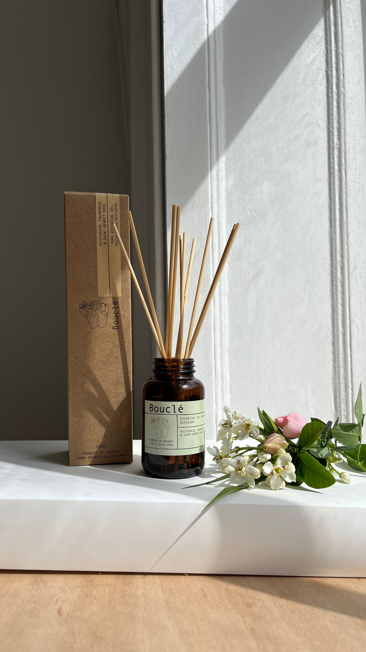 Petitgrain, Palmarosa & Saint-Benoît Rose Rattan Reed Diffuser
