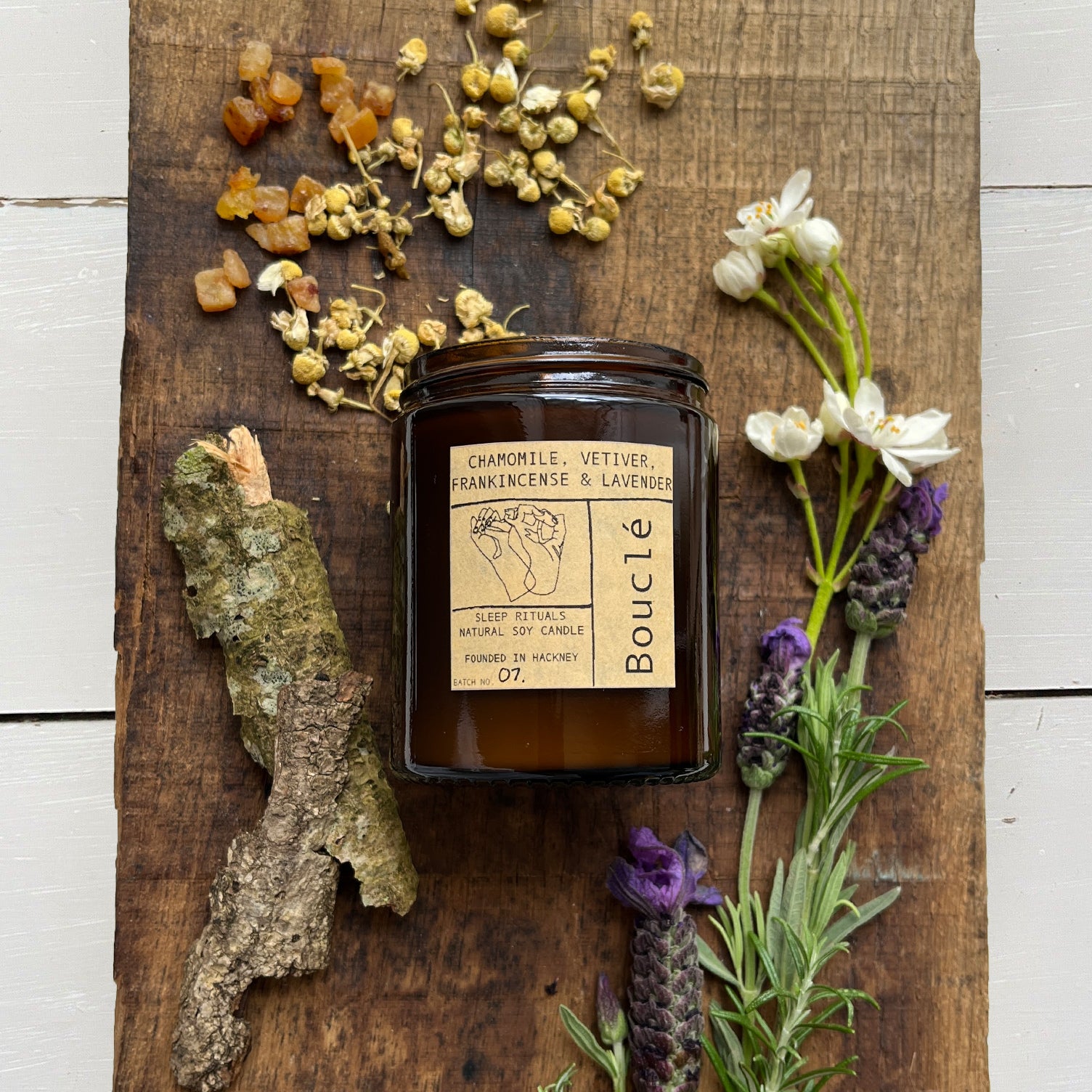 Chamomile, Vetiver, Frankincense Lavender Aromatherapy Candle