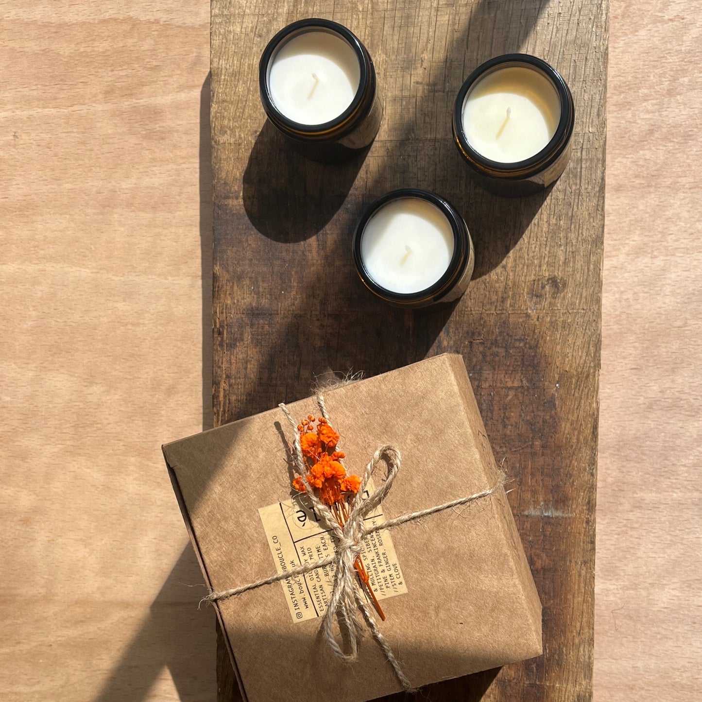 Miniature Citrus Candle Trio Gift Set 60ml