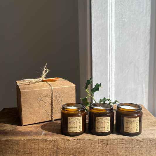 Miniature Winter Candle Trio Gift Set 60ml
