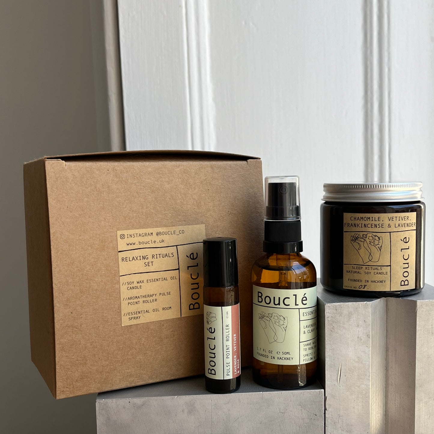 Relaxing Rituals Aromatherapy Candle, Spray & Pulse Point Roller Gift Set