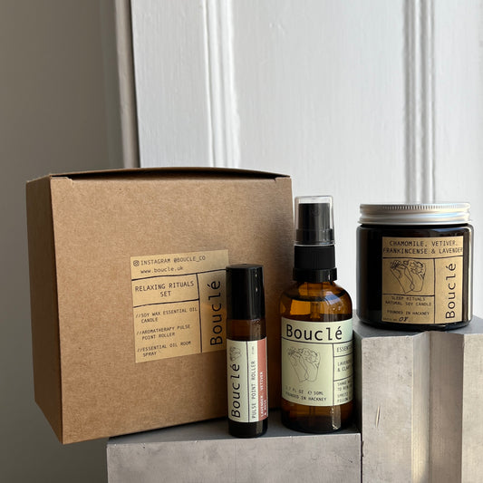 Relaxing Rituals Aromatherapy Candle, Spray & Pulse Point Roller Gift Set