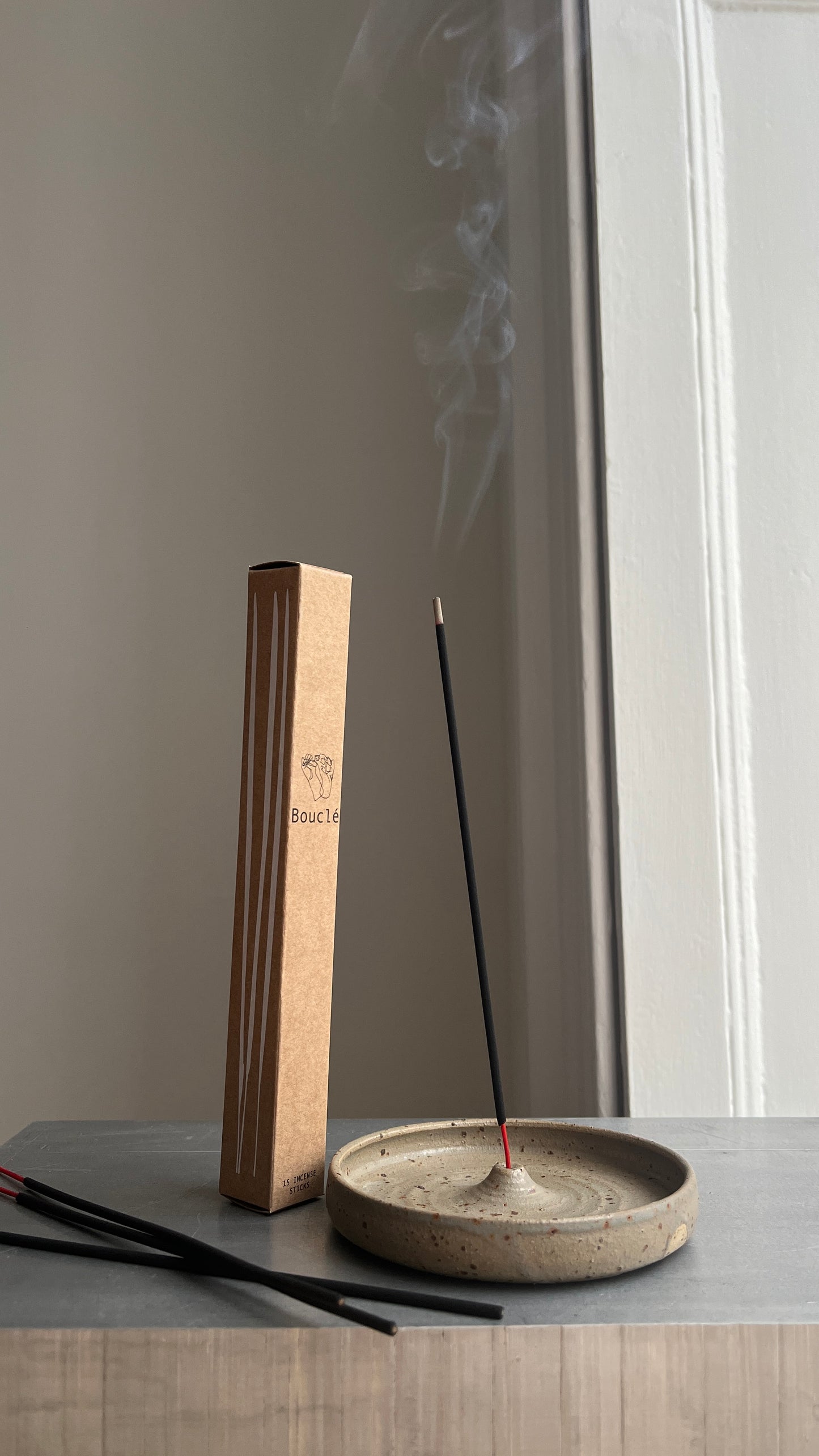 Incense Sticks & Ceramic Holder Gift Set