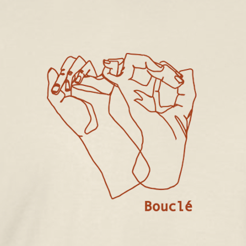 Interlinked Hands Screen Printed Ecru Short Sleeved T-Shirt