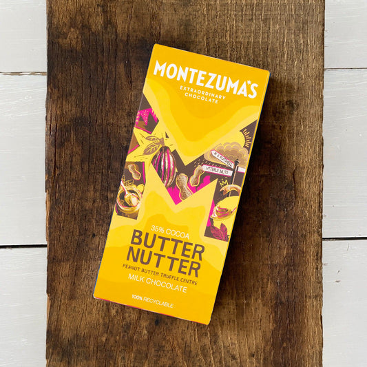 Butter Nutter | Milk Chocolate with Peanut Truffle | 35% Cocoa Montezuma's Chocolate