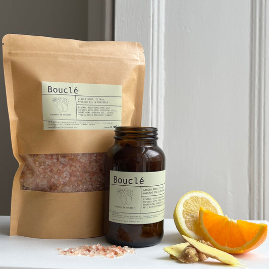 Ginger Root, Citrus, Avocado Oil & Marigold Botanical Bath Salts