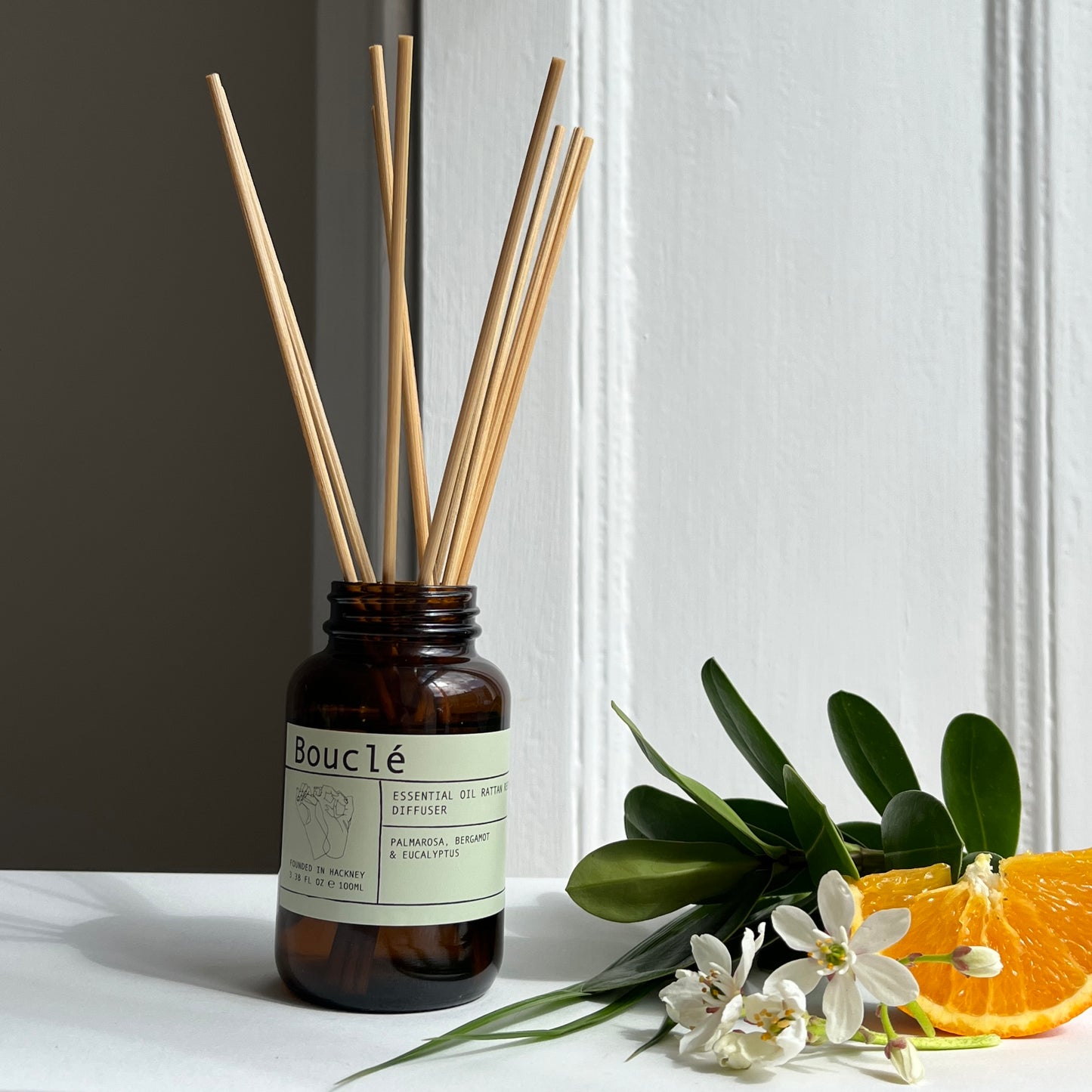 Palmarosa, Bergamot & Eucalyptus Rattan Reed Diffuser