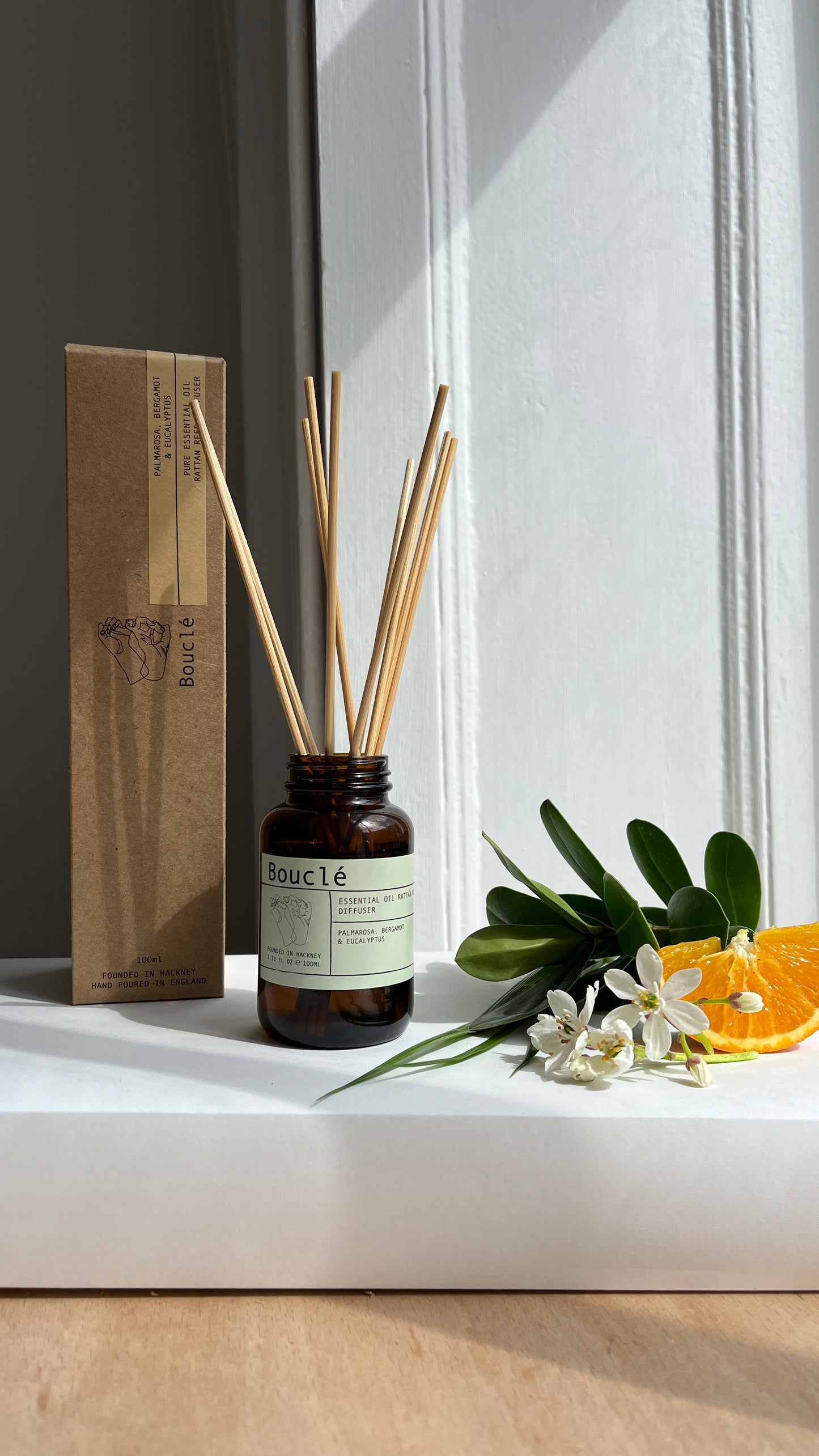 Palmarosa, Bergamot & Eucalyptus Rattan Reed Diffuser