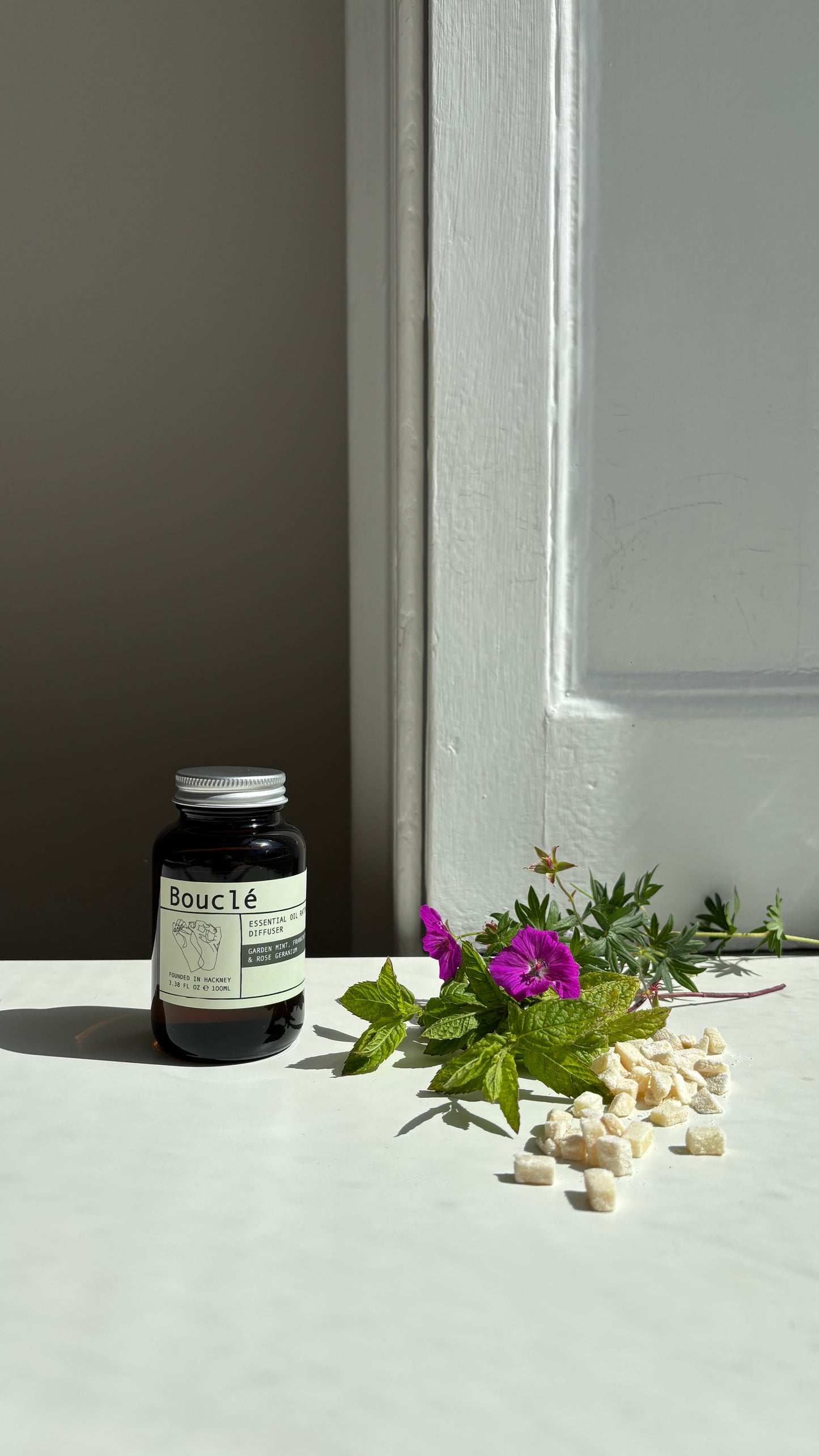 Garden Mint, Frankincense & Rose Geranium Rattan Reed Diffuser