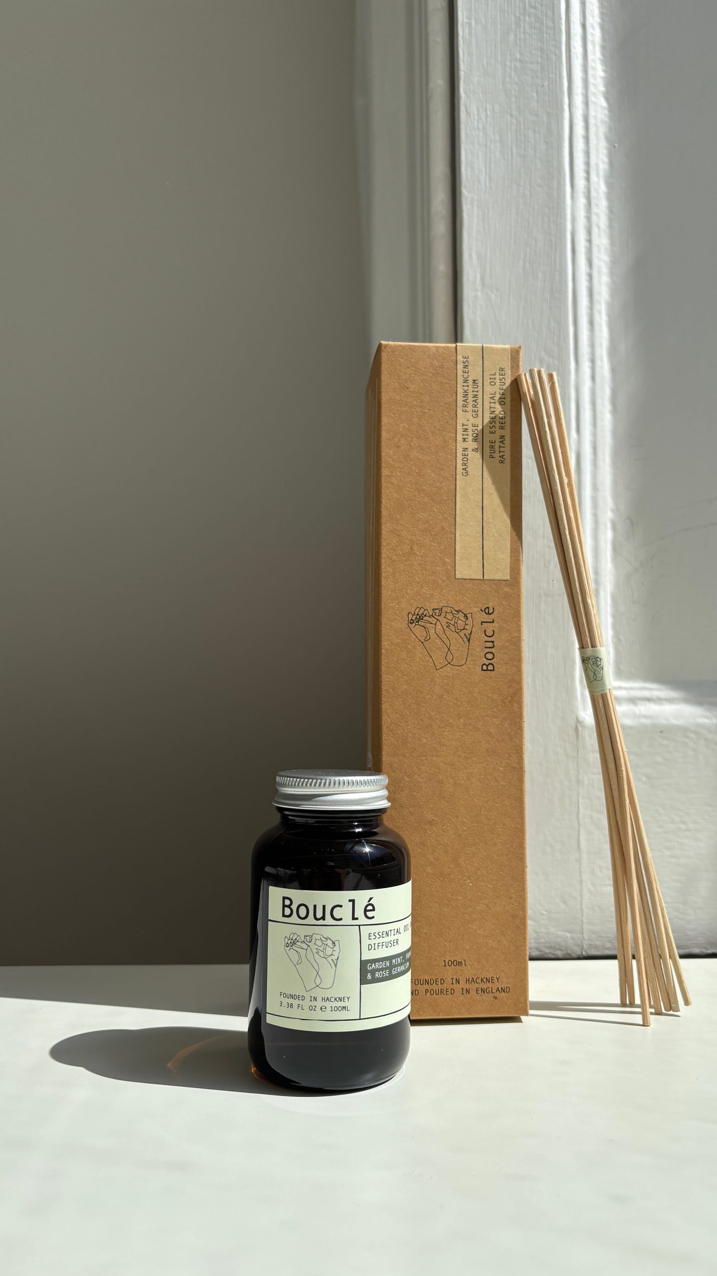Garden Mint, Frankincense & Rose Geranium Rattan Reed Diffuser