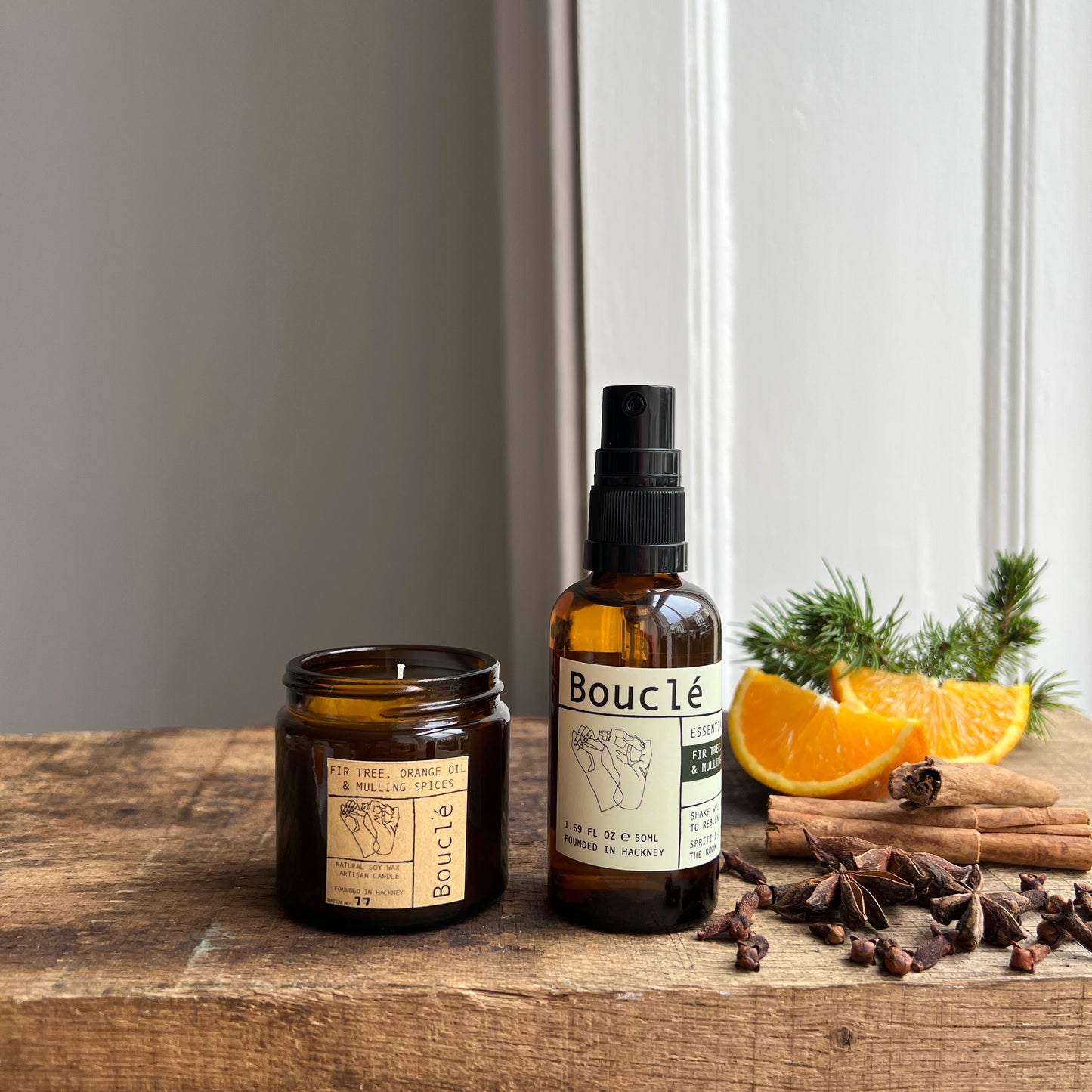 Winter Aromatherapy Candle & Room Spray Gift Set