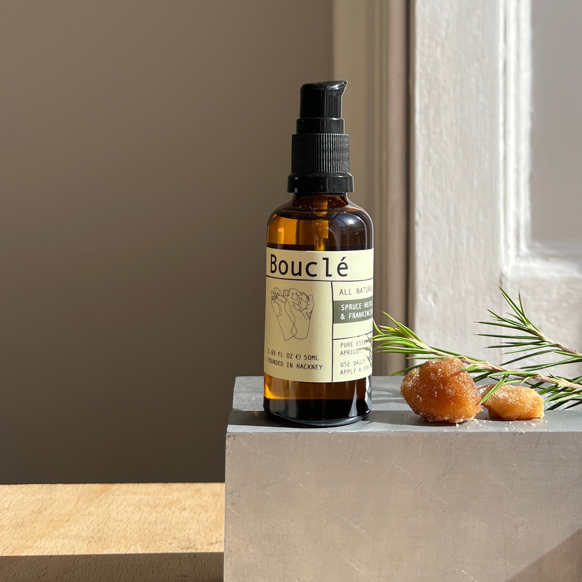Spruce Needle & Frankincense All Natural Beard Oil | Bouclé