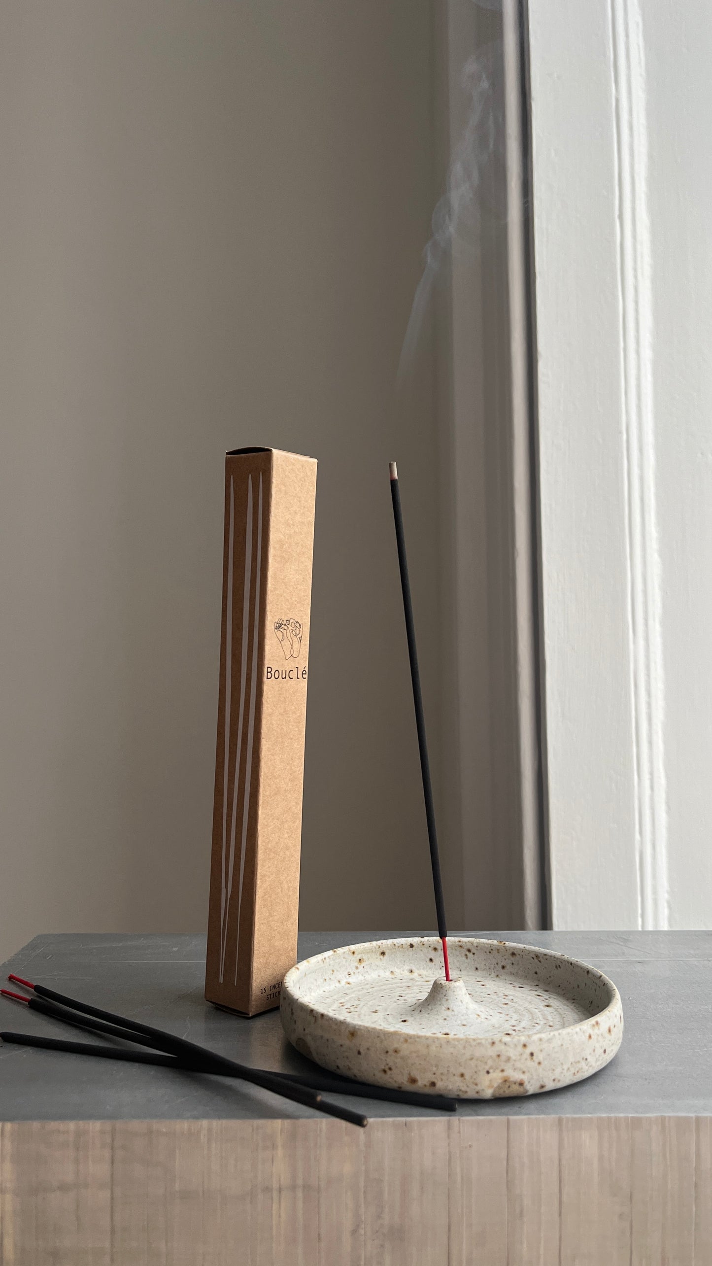 Incense Sticks & Ceramic Holder Gift Set