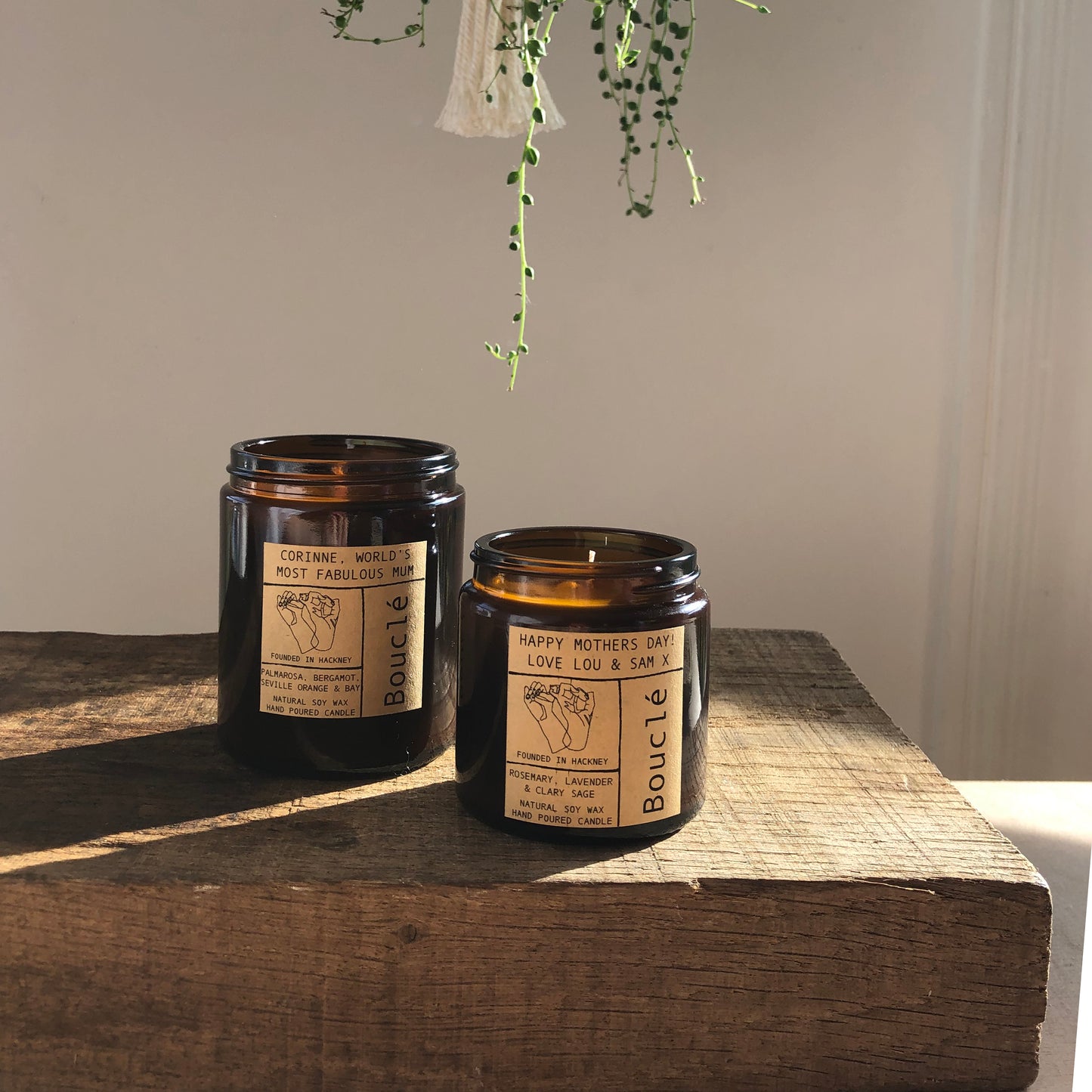 Personalised Mothers Day Candle with Choice of All Natural Scent