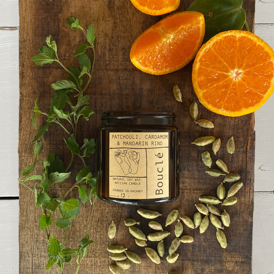 Patchouli, Cardamom & Mandarin Rind Candle